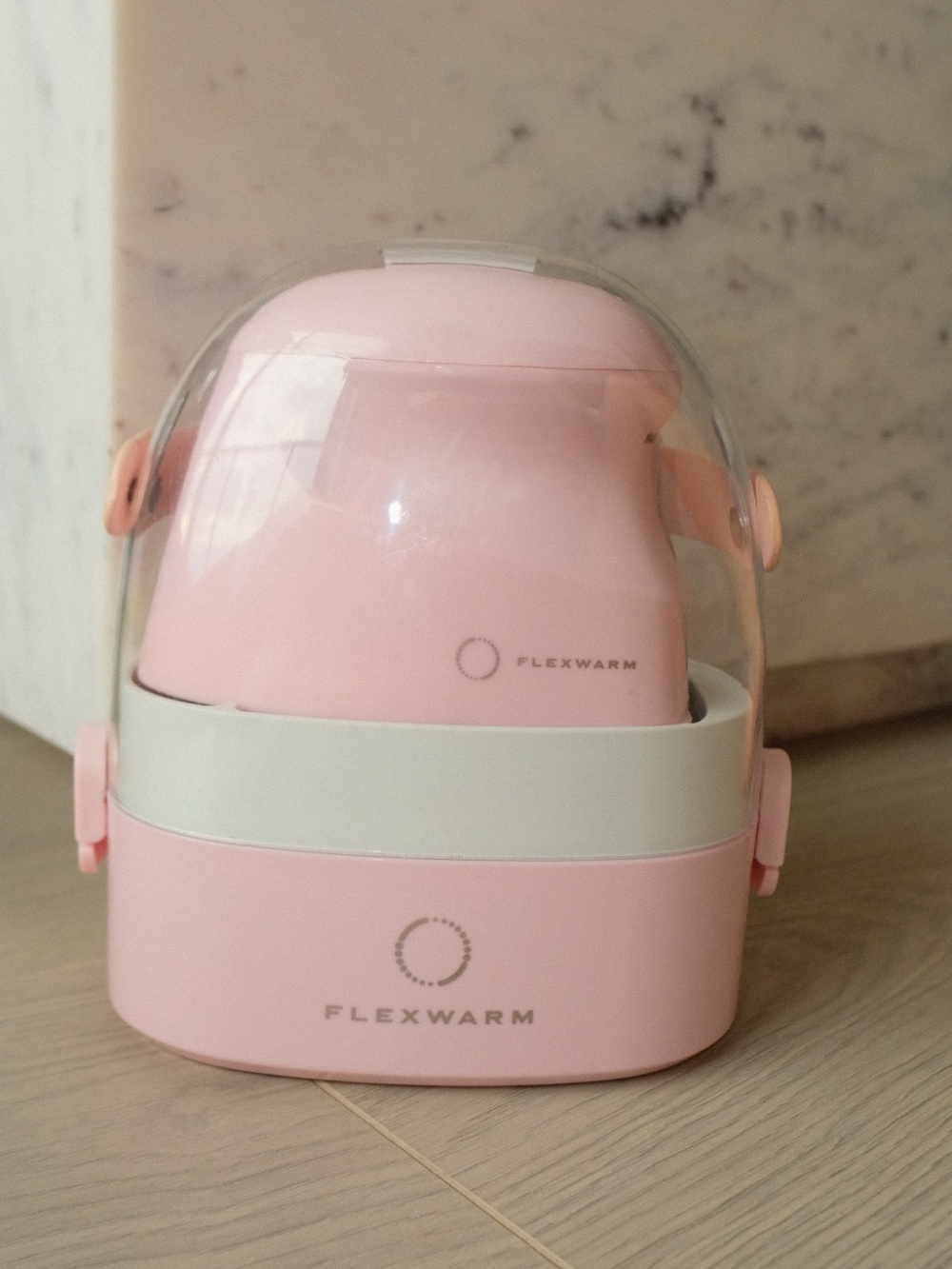 NEW UNUSED Flexwarm Portable Pink Iron Steamer